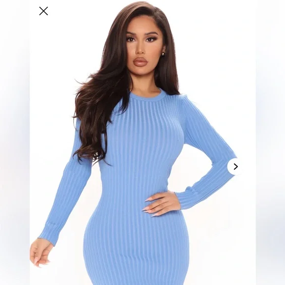 Fashion Nova No Ruche At All Sweater Mini Dress - Picture 2 of 4